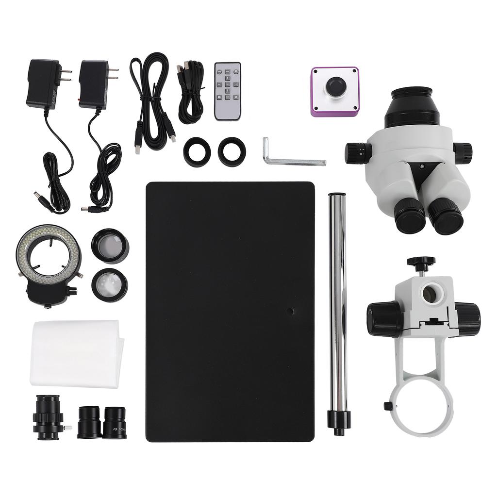 51MP USB Digital Microscope Camera 3.5X‑90X Stereo Microscope Set for Welding Repairing