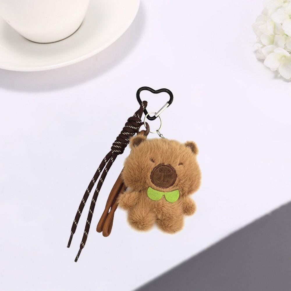 PP Cotton Capybara Plush Doll Pendant Soft Kapybara Key Chain  Children Girl