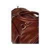 Echtes Ziegenleder Runde Reise Männer tasche Vintage Gepäck Gym Duffle Messenger
