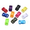 Plastic 10Pcs 3/8" Parachute Bracele 10mm Webbing Strap Outdoor Camp Side Release Buckle Paracord