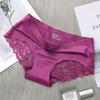 Charmleaks Women’s Panties Sexy Seamless Silky Panties Back Lace Cutout Solid Comfortable Soft Briefs S-2XL 1 PCS