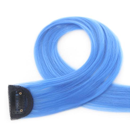 

Женский женский многоцветный длинный прямой висячий парик для вечеринки с накладными волосами 10