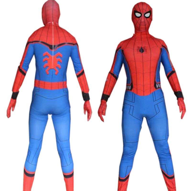 New Design Homecoming Spiderman Costume Tights Suit For Kids Adult Jumpsuit