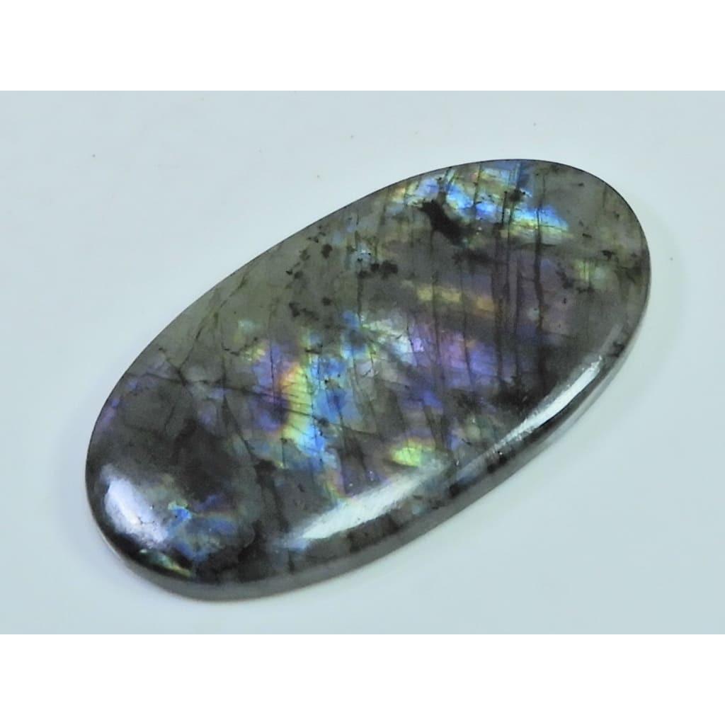 24X46X05MM Natural Purple Labradorite Spectrolite Oval Loose Gemstone 64Cts. D-414