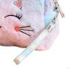 Cute Cat Plush Cosmetic Bag for Women Girls Multifunctional Brushes Storage Travel Portable