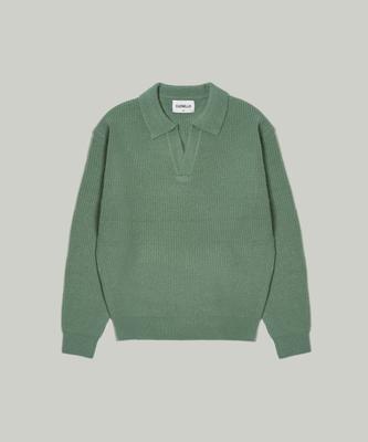 CUZNELLO Open Collar Knit_Jade