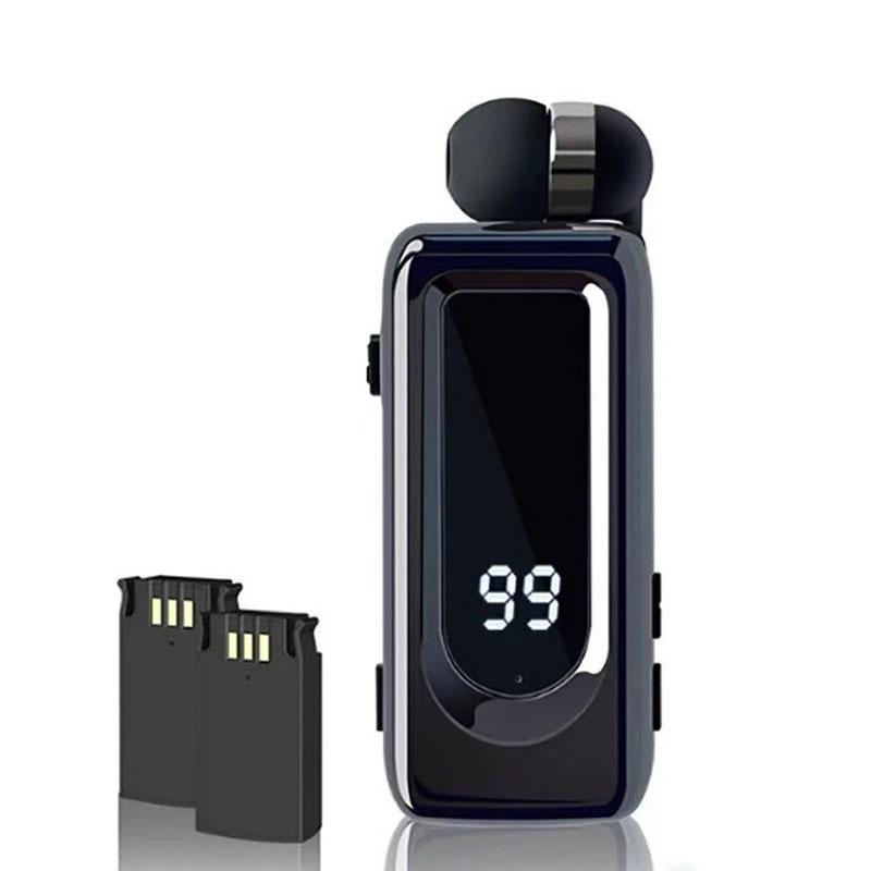 Business Bluetooth Kopfhörer mit 2 Stück austauschbaren Batterien, Geräuschunterdrückung, HD-Anrufe, Vibrationserinnerung Headset