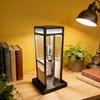 Retro Tall Phonebooth Lamp Vintage Telephone Booth LED Night Light Classic Street Phone Box Decorative Table Lamp for Bedroom Office Dorm Room Decor