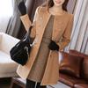 Women Winter Warm Outwear Wool Lapel Trench ParkaCoat Jacket Overcoat StylsihWi