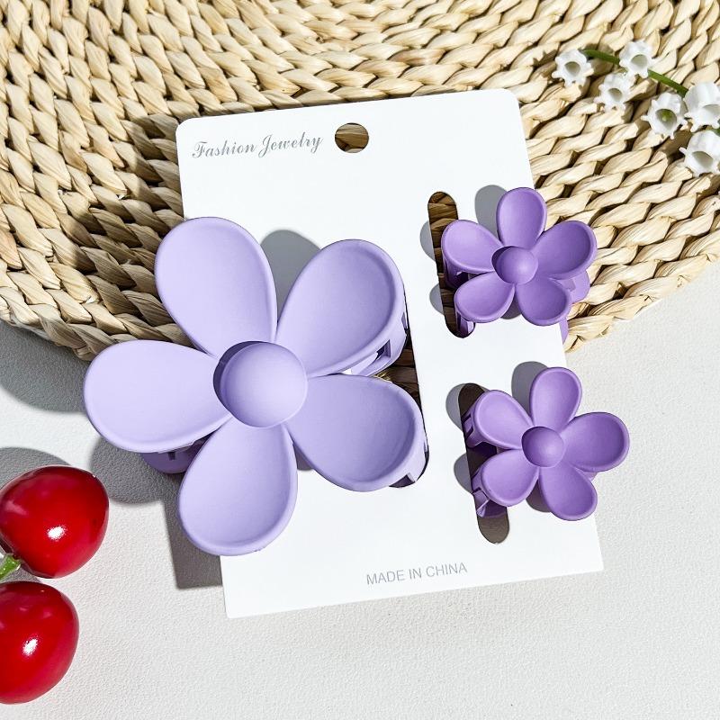 Frangipani Hairpin Beach Vacation Style Bauhinia Flower Updo Shark Hairpin Set