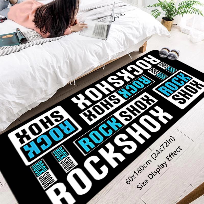 Floor Mat R-Rock-Shox Non-slip Foot Rug for Entryway Hallway Carpet Kitchen Water Absorbed Rugs Fluffy Bedside Mats Home Decor