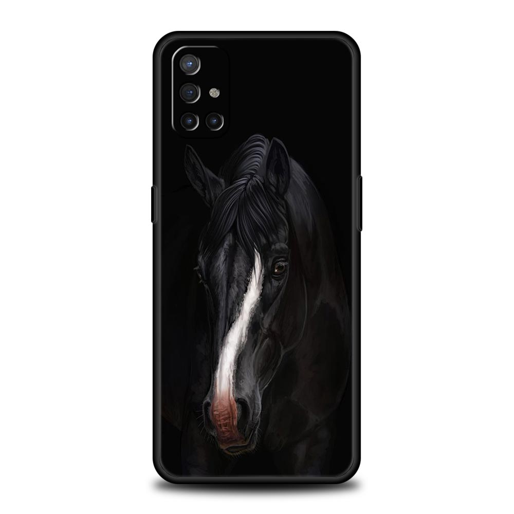 Phone Case For Oneplus 13R 13 12 10T 11 R10 Nord N100 N200 N10 9 9R CE 2 3 Z Pro Lite 5G Soft TPU Cover Animal Horse Fundas Bags