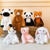 Creative Soft Plush Rabbit Panda Sleep Companion Pillow Doll