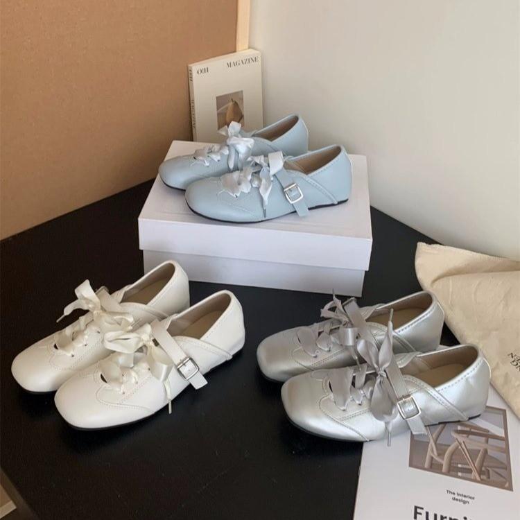 Fashion Women Flats Bow Ballet Dance Mary Jane Shoes Summer Autumn Girls Sandals Fashion New Dress Designer Casual Shallow Footwear