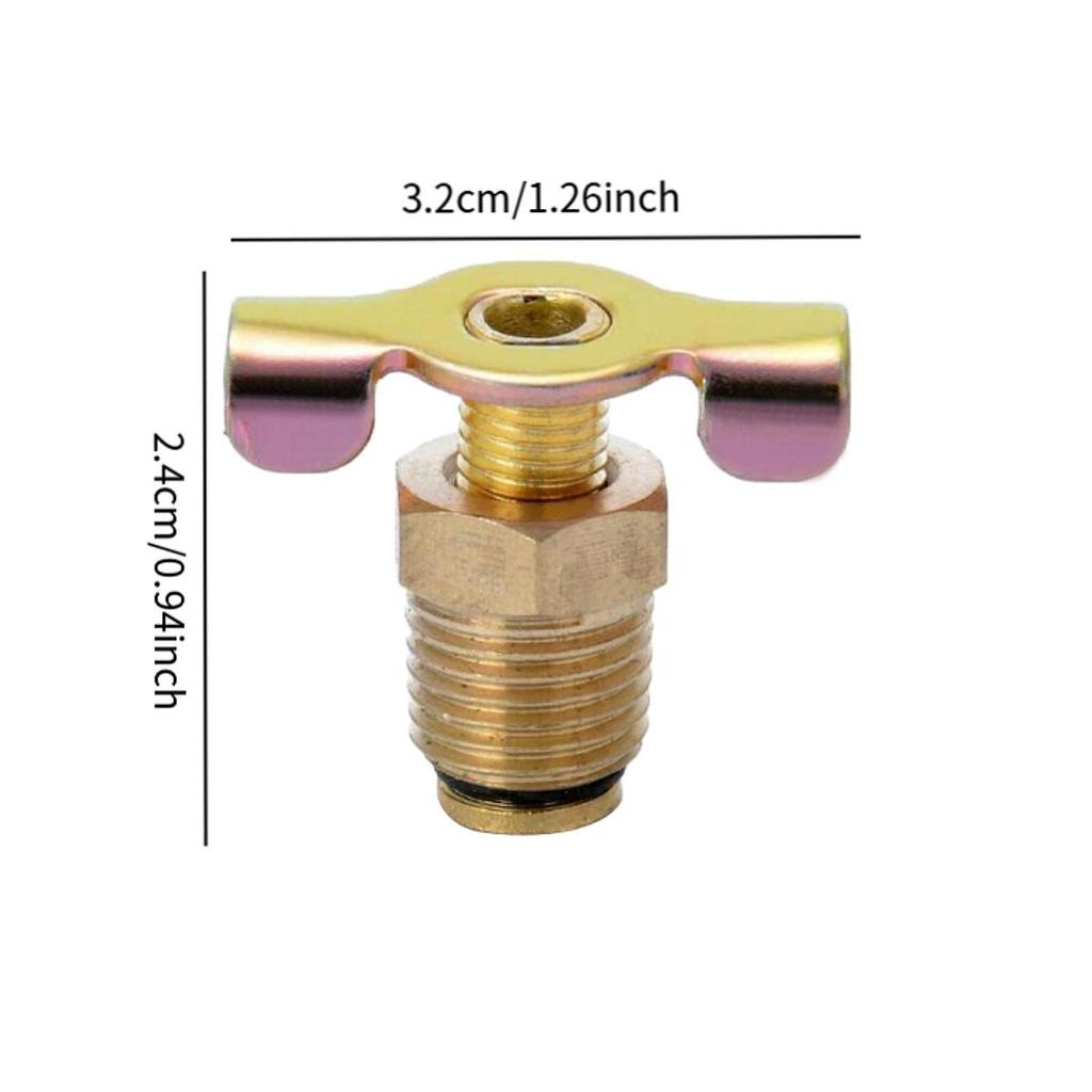 1/4 '' 'NPT Brass Air Compressor Tank Drain Valve Tube Spare Parts Gold