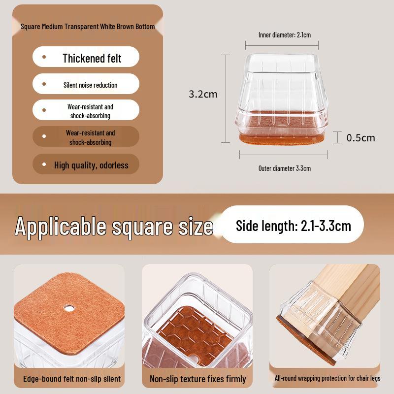 Silicone Chair and Table Leg Covers - Silent, Non-Slip Protection for Furniture