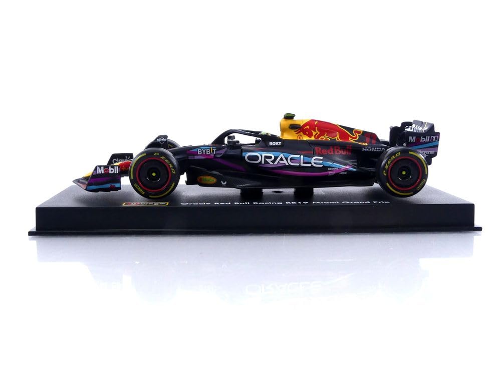 Bburago F1 Red Bull Signature Series Diecast Car Scale Sergio Perez RED BULL RB19 TEAM ORACLE RACING N 1 World Champion Miami GP 2023 SERGIO PEREZ