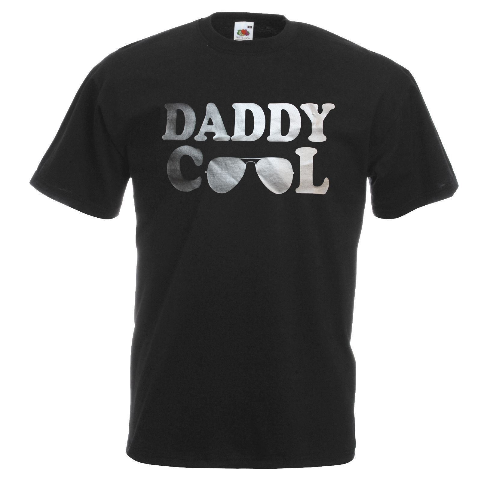 Adults Daddy Cool Fathers Day 1980s Pop Music Lyrics Unisex Black TShirt S