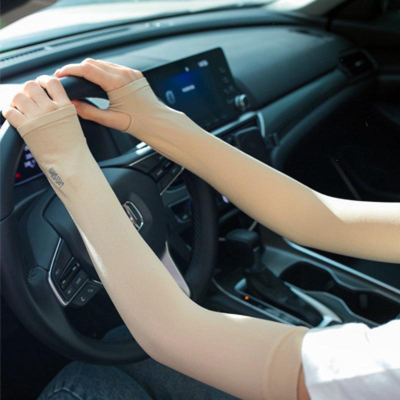 Summer Sun Protection Arm Sleeves Uv Protection Ice Sleeves Arm Protectors For Driving And Cycling Ice Silk Sleeves Unisex