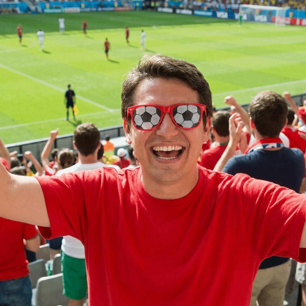 Lightweight Soccer Sunglasses Stylish Football Sunglasses Decorative Glasses Frame  Unisex Use