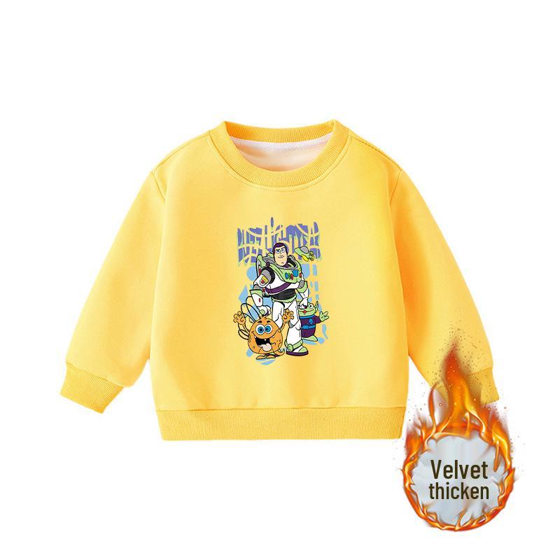 Unisex Kids' Round Neck Long Sleeve Warm Korean Style Fashion Hoodie