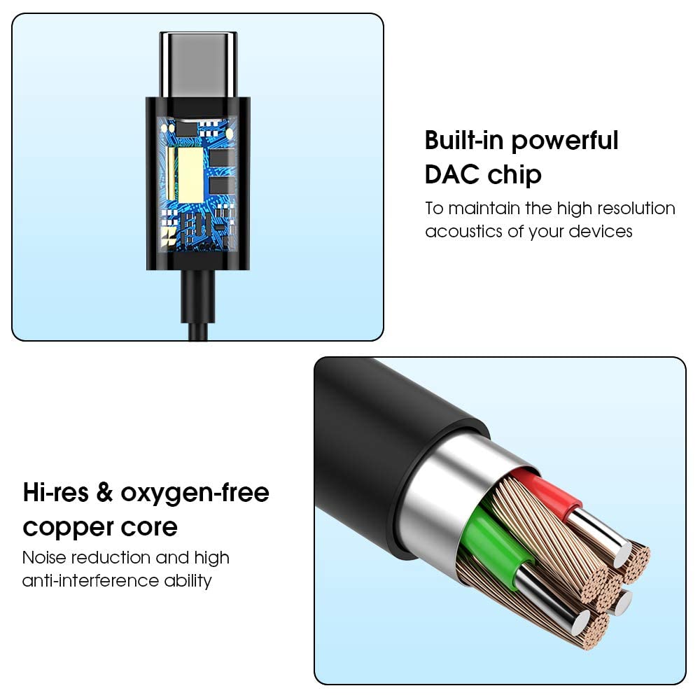 wired USB Type C magnetic compatible with iPhone 16 15 Pro max Pro Air 4 mini Pixel 8a Pro with calls heavy bass DAC HiFi sound remote control black