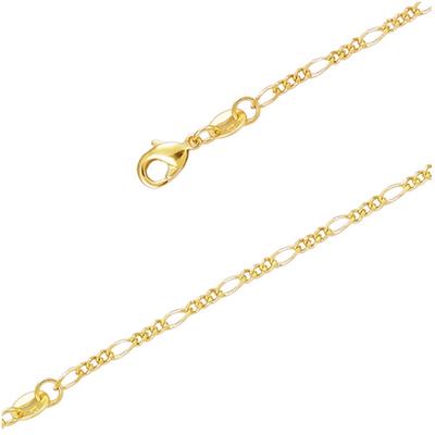 [Q8243] - Χρυσή Αλυσίδα Αστραγάλου 'Figaro' - 23 εκ. 2 χιλ.