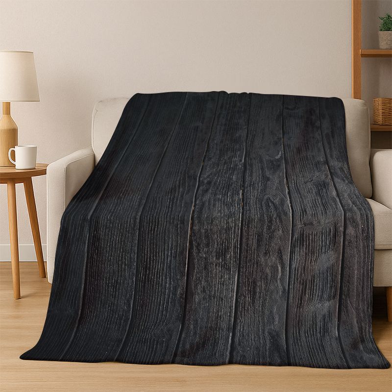 Retro Holzmaserung Jahresringe Flanelldecke Weiche Warme Überwurfdecke für Schlafzimmer Wohnzimmer Bett Reise Camping Picknick Geschenk Kind