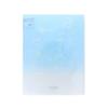 Sun-Star Stationery Clear File, A4 Size, with Sequins, Double-Page Opening Clear File, Blue Soda, S2174561