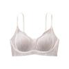 Deep V Pure Wind Sexy Lace No Steel Rim Bra Breathable Soft Support Gathering Comfortable Anti-Gravity Small Breast Underwear