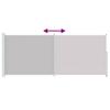 Side Awning Retractable 200x500 cm Grey