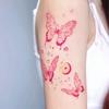 Personality Senior Sense Dopamine Sweet Cool Babes Colorful Moon Butterfly Arm Tattoo Sticker