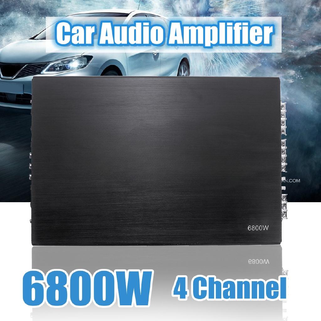 6800W 4 Channel Auto Audio Power Amplifier for car Stereo Amp Car Audio Amplifier 34x22x5cm