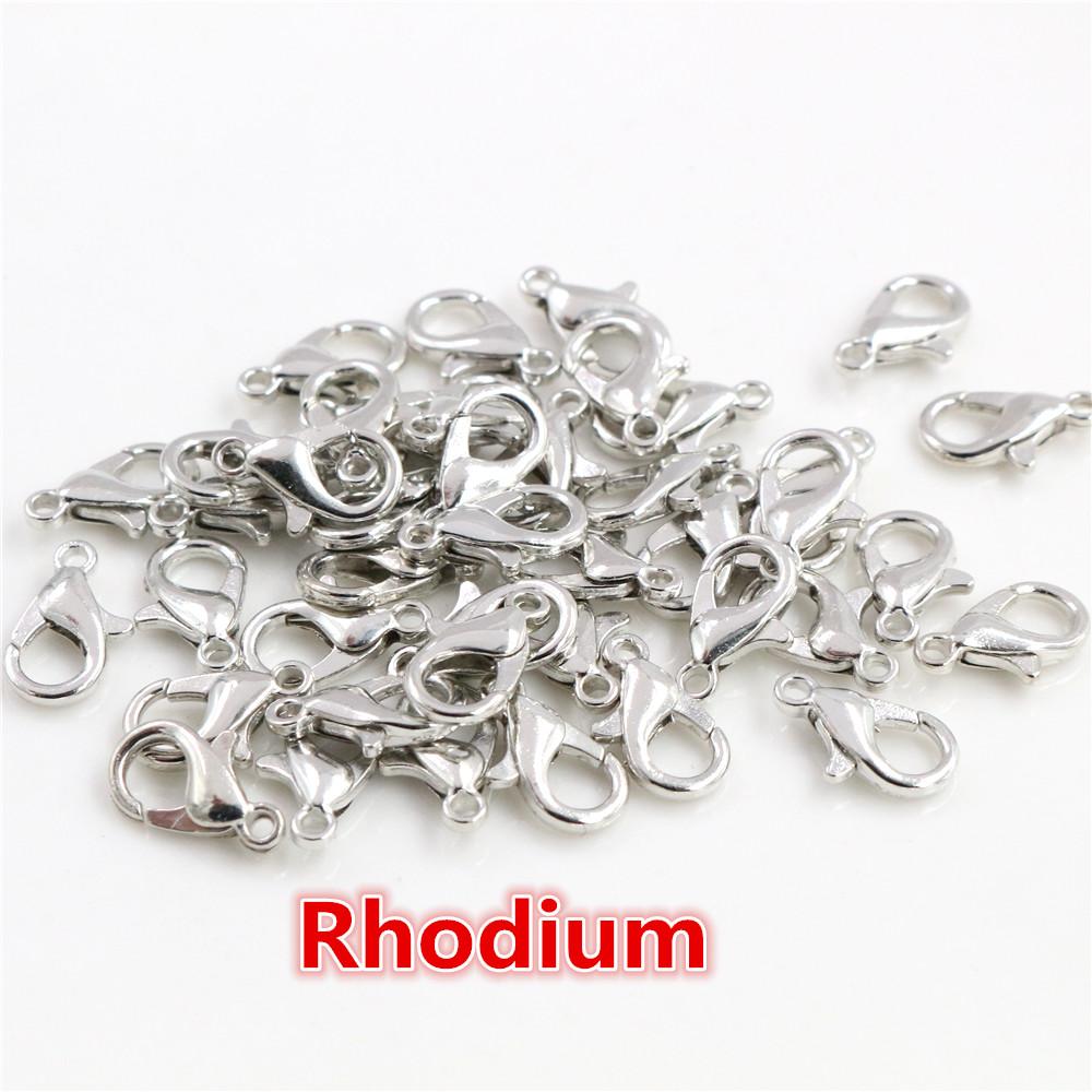 10x5mm/12x6mm/14x7mm/16x8mm 9 Färger Pläterade Mode Smyckesdelar, Legering Hummerlås Krokar för Halsband&Armband Kedja DIY