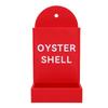   Chicken Feeder Hanging Gravity Feed Oyster   Dispenser for Small to Medium Poultry Desktop Decoration Red