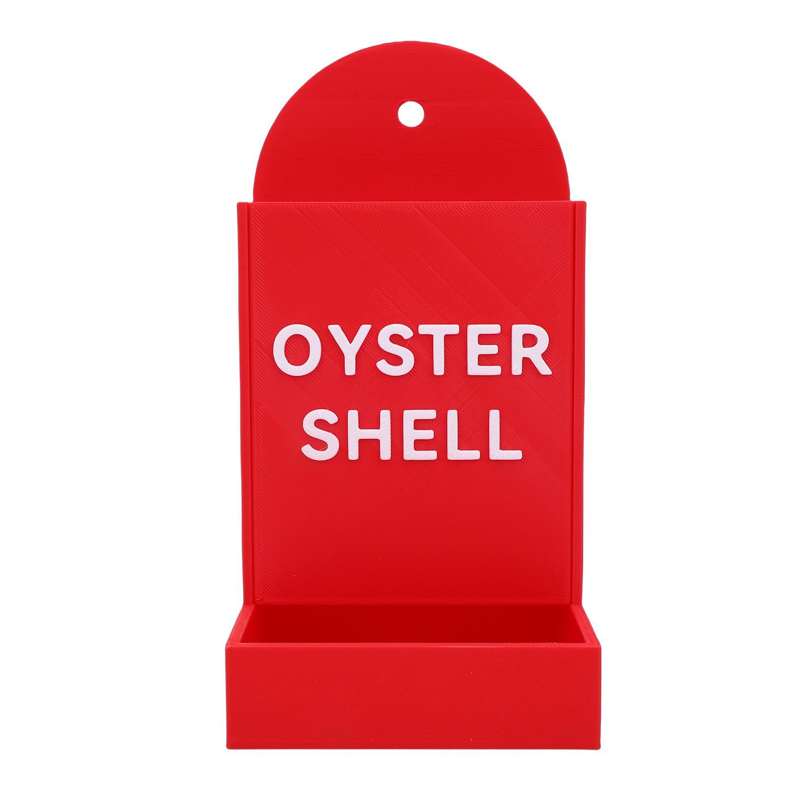 

Chicken Feeder Hanging Gravity Feed Oyster Dispenser for Small to Medium Poultry Desktop Decoration Red