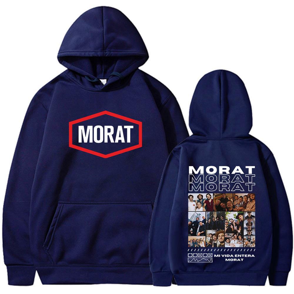 Morat Rockband Grafik Hoodies Herren Damen Kleidung Hip Hop Mode Übergroßes Sweatshirt Lässige Kapuzenpullover Jacke Streetwear