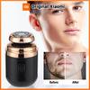 Mini Washable Electric Razor Travel Razor Type-c Charging Capsule Shaver Nose Hair Trimming Double Ring Knife Net