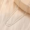18K Gold European & American Modern Titanium Clavicle Necklace with Circle Pendant
