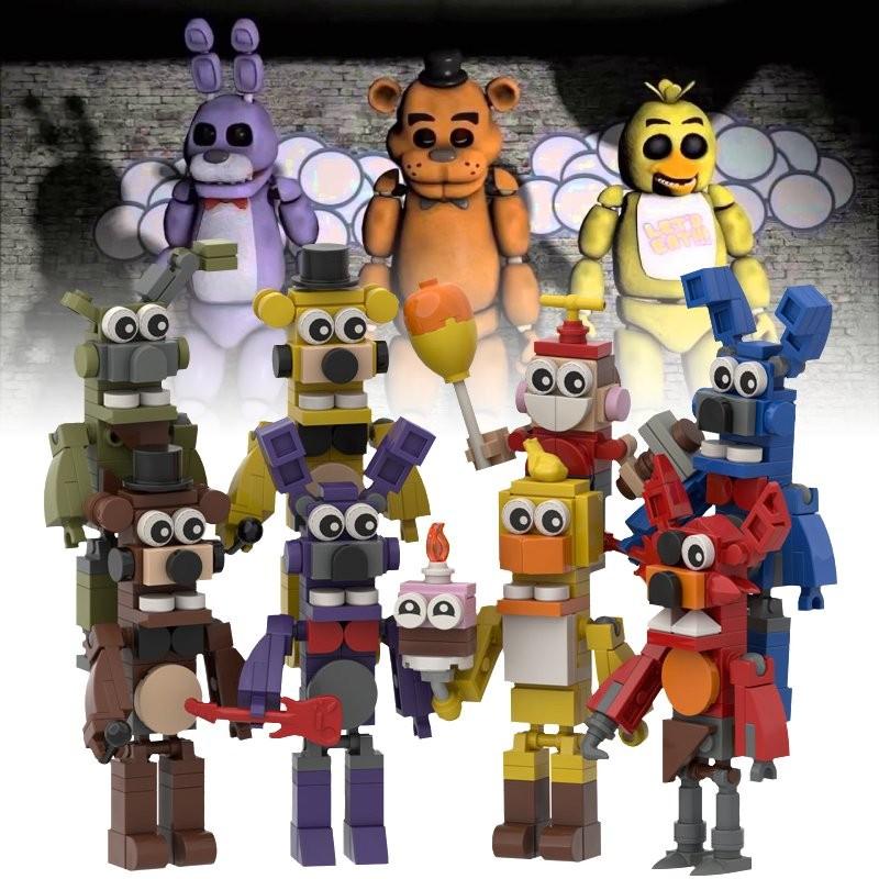 Five Nights At Freddys 8pcs Assembling Building Blocks Toys Tabletop Decoration
