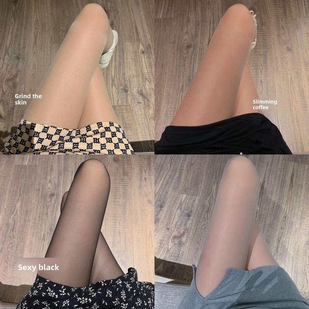 Ultradünne Strumpfhose aus kerngesponnener Seide mit Anti-Snag-Schmetterlings-T-Schritt-Design