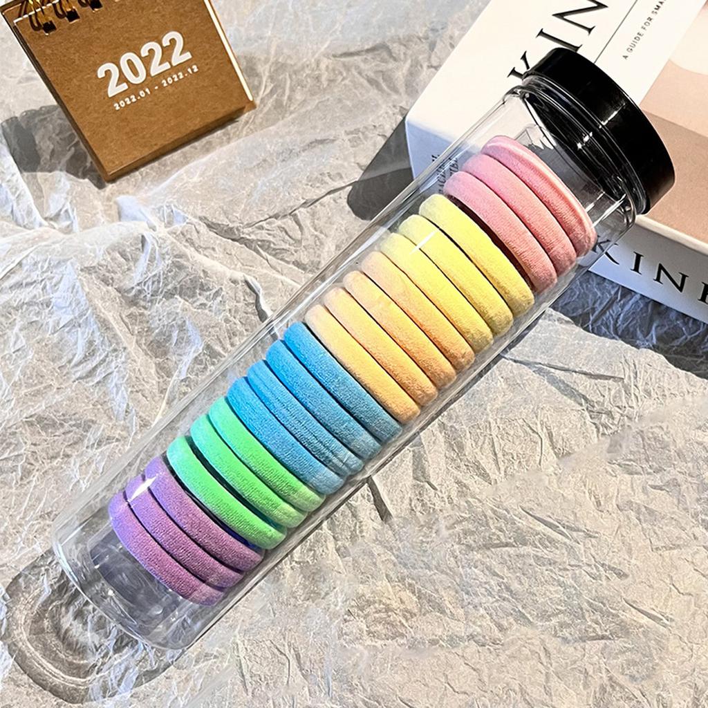 Seamless Hair Ties Elastic Headbands Made with Polyester and Spandex for All Hair Types Gentle on Hair No Breakage