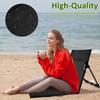 Portable Foldable Camping Chair Outdoor Garden Single Lazy Chair Backrest Cushion Picnic Folding Back Chair with Storage Bag