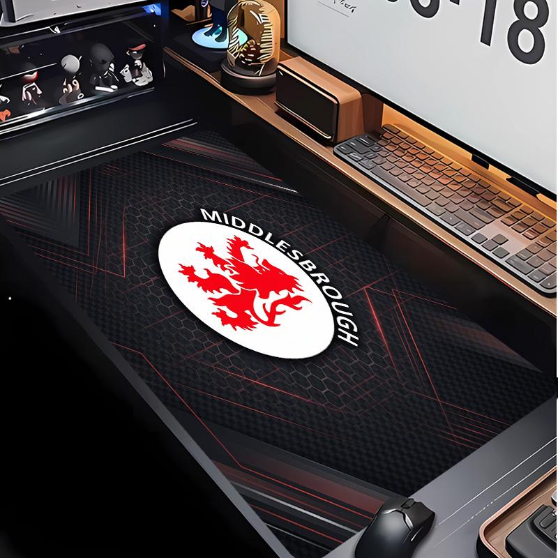 Middlesbrough Football Pattern Mouse Pad Non?Slip Rubber Base Gaming Mousepad For Desk Office Home