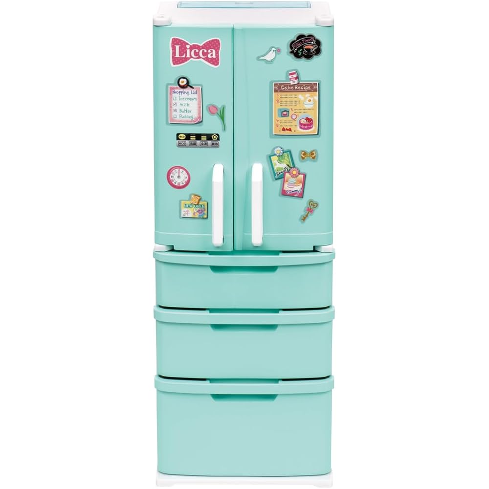 Takara Tomy Licca-chan LF-01 Ice Cream Refrigerator Playset Toy for Ages 3 and Up