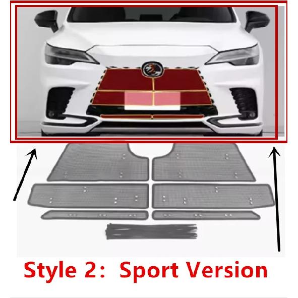

Steel Car Front Grille Grill ert Net Cover For Lexus RX 350 350h 450h+ 500h 2024 Decoration Cover Trim Accessories 2-Sport Version