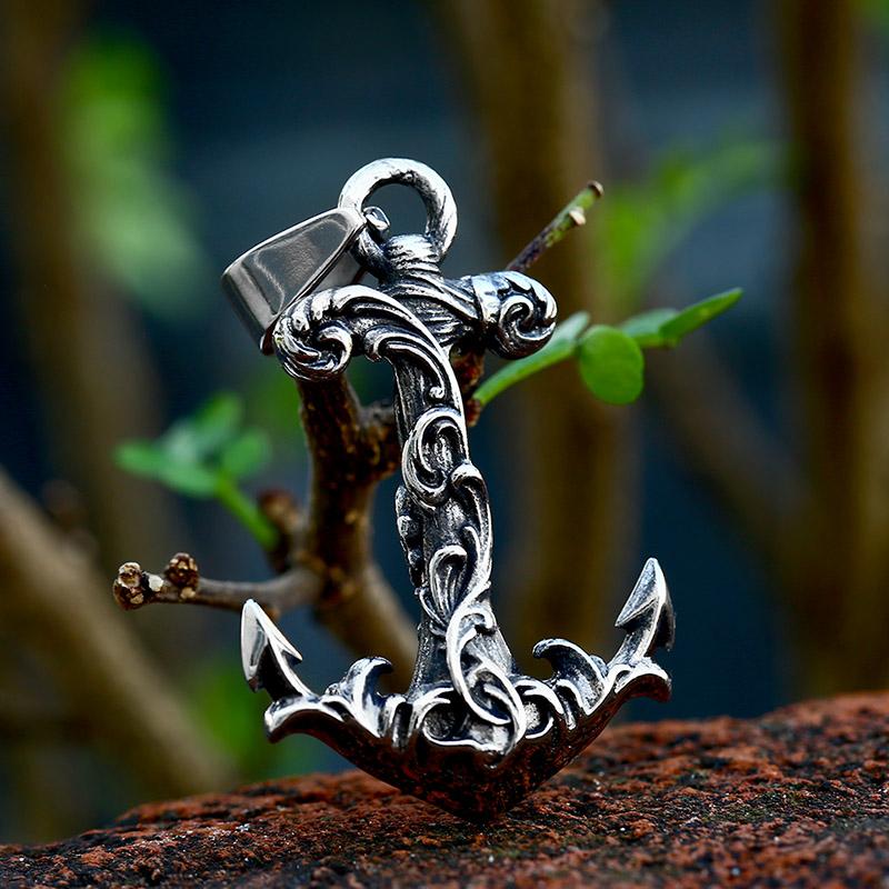 Beier 2022 New Design Stainless Steel Viking Anchor Pendant For Men Women Vintage Retro Personality Jewelry