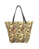 Large Tote Bag - CHRISTIAN LACROIX - Eden - Yellow - Canvas - Magnetic Closure