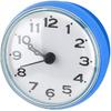 Bathroom Wall Hanging Clock,Waterproof Fogproof Round Arabic Digital Dial Bath Shower Clock Suction Cup Wall Window Mirror Bath Shower Clock for Home