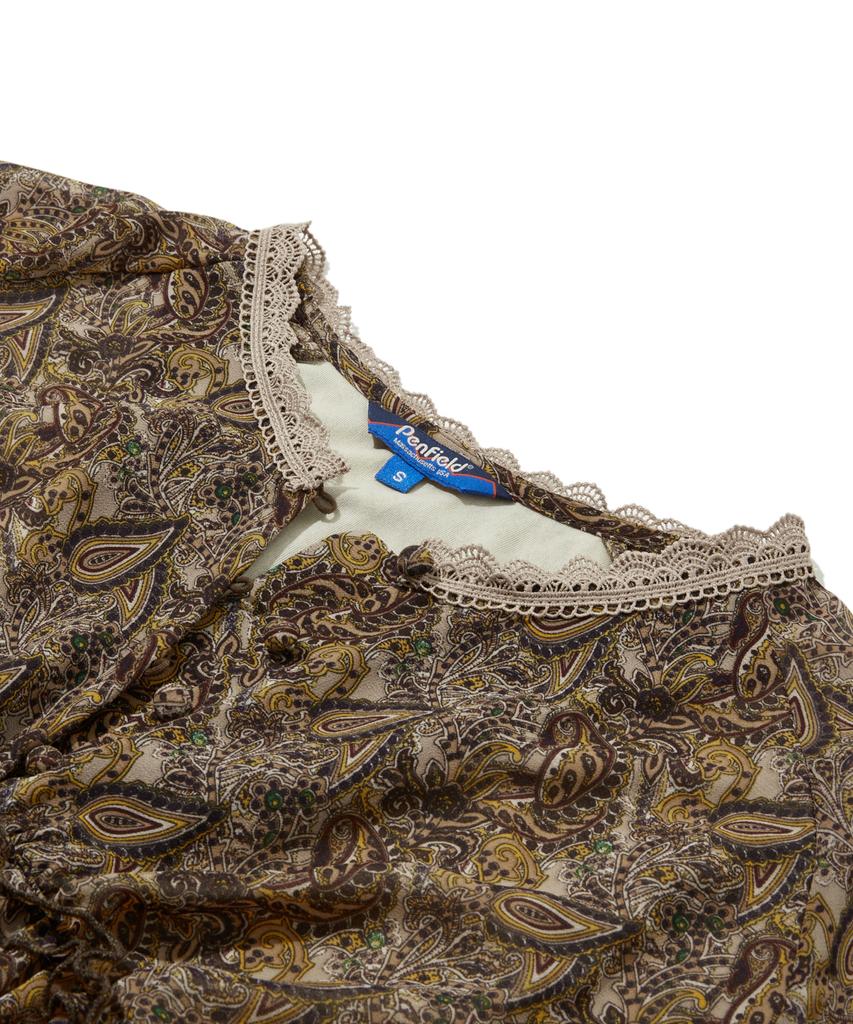 Penfield Shirred Line Dress Beige_Fs2Ws12F
